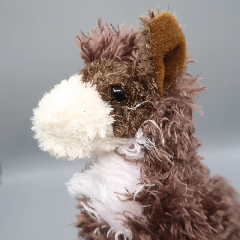 2x DOUGLAS Toys Plush LLAMAS Alpacas Brown Tan White 10